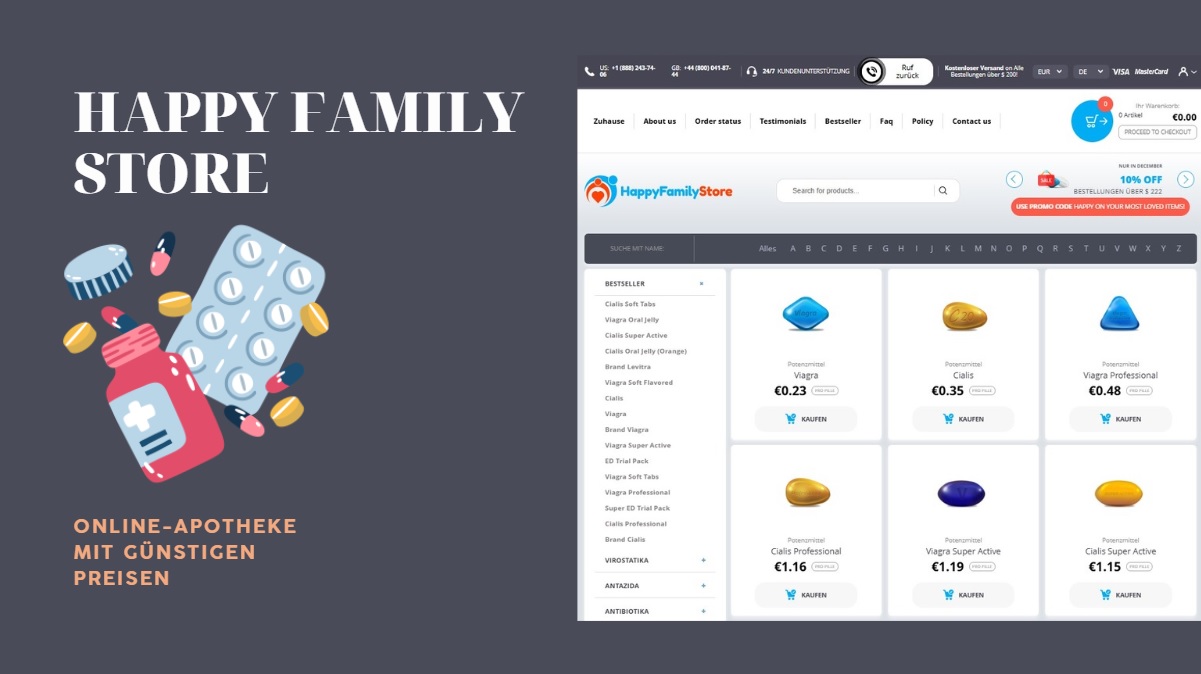 Happy Family Store website